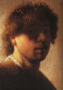 REMBRANDT Harmenszoon van Rijn Self-Portrait sh Spain oil painting reproduction
